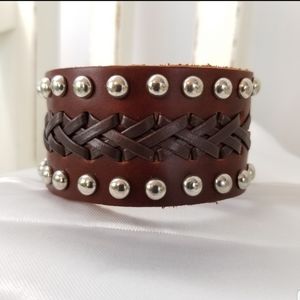 Genuine Leather, Wide Bracelet
